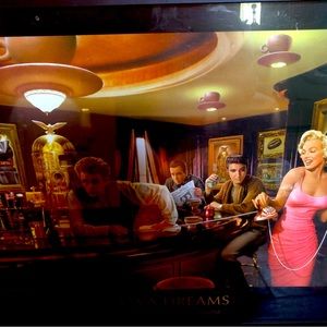 Java Dreams Painting Chris Consani. All Old Hollywood favorites. Great Condition